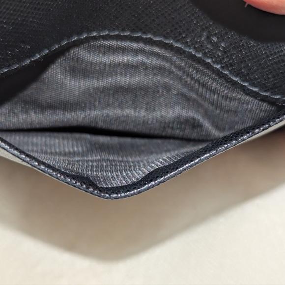 PRADA Saffiano Card Holder/Wallet Black Vintage EUC COA - Picture 3 of 7